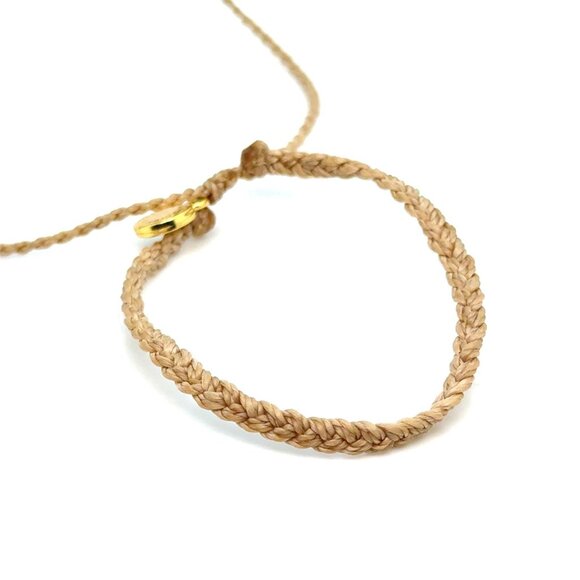 Pura Vida Small Braid Light Brown Bracelet - Picture 1 of 3